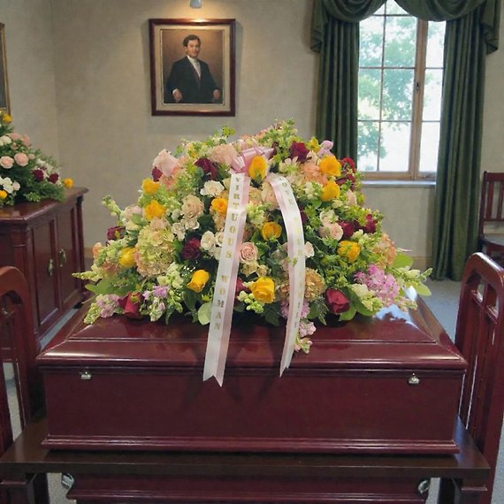 Motherâ??s Rose Garden Casket Spray