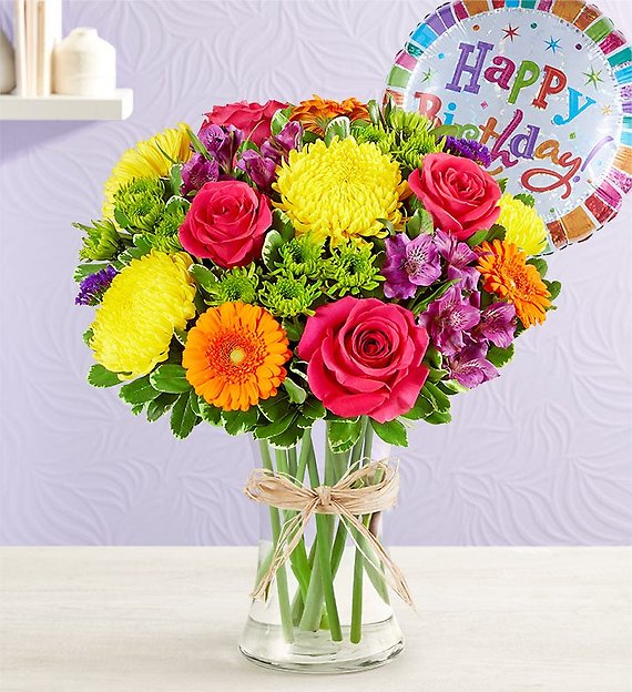 Fields of Europe&reg; Celebration with Birthday Balloon