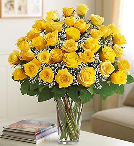 Ultimate Elegance&trade; Long Stem Yellow Roses