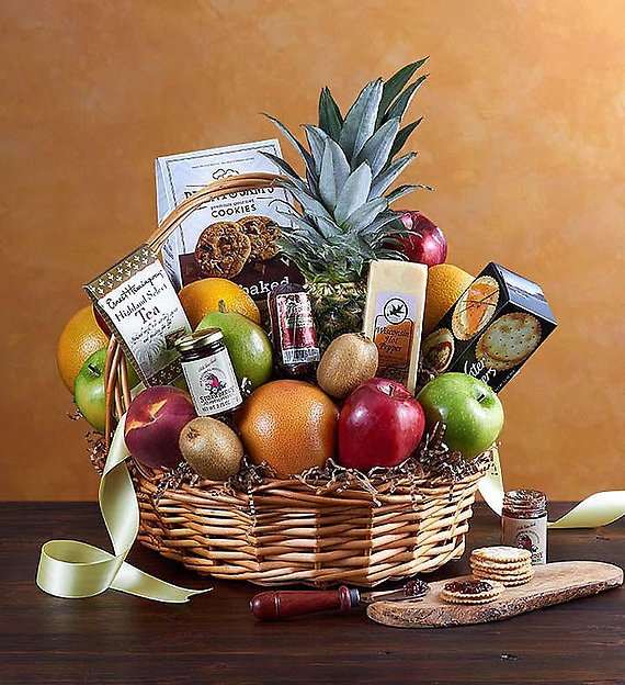Deluxe Fruit &amp; Gourmet Basket